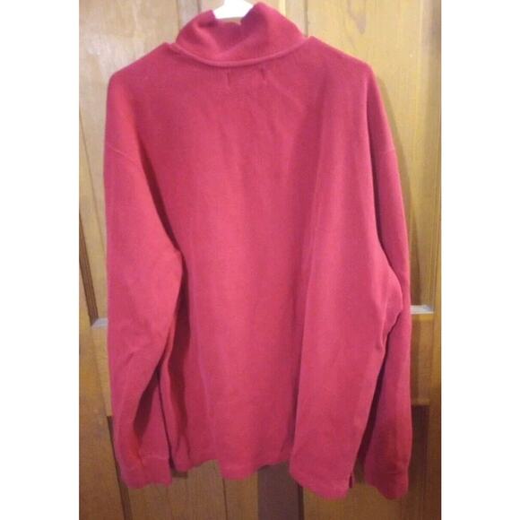 Vtg Polo Ralph Lauren men's 1/4 Zip Sweater Set sz 2XL Red & Brown Mock Neck - Picture 7 of 13